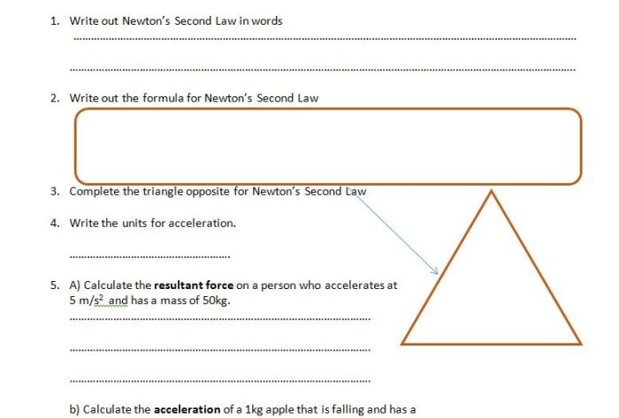 F ma worksheet answer key