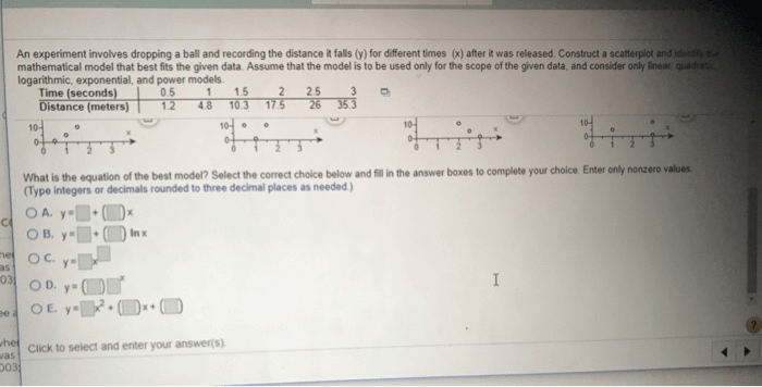 Identify the function that best models the given data.